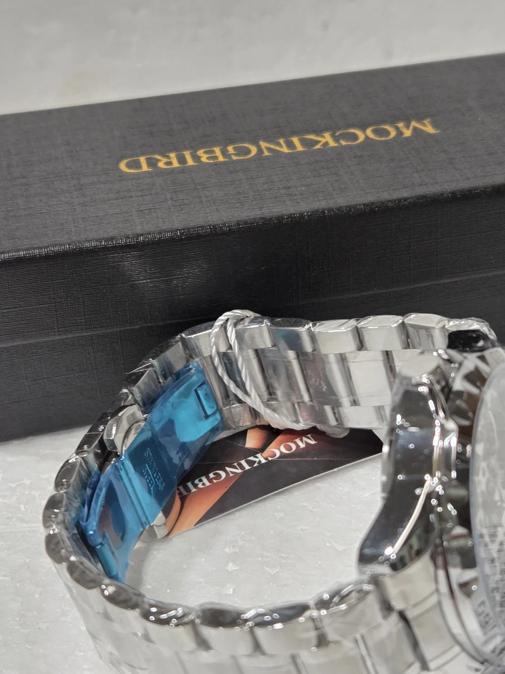 FULLY AUTOMATIC LOUE JUELEN Skeleton Dial Silver Watch